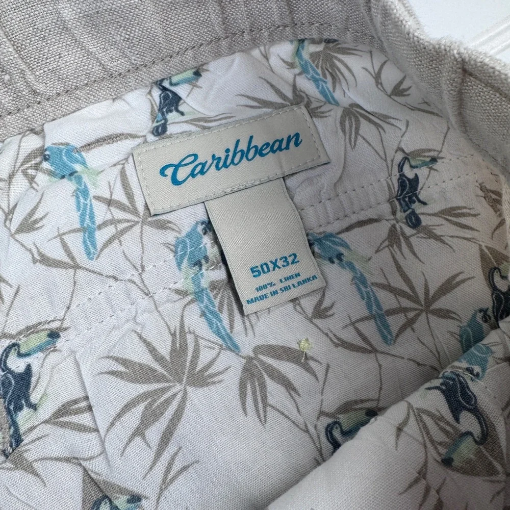 Caribbean Men's 50x32 Linen Pants
